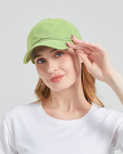 Zylioo XL XXL Oversize Baseball Cap, 100% Cotton Adjustable Dad Hat for Big Heads 23.5"-25.5", Soft Crown Large Size Cap