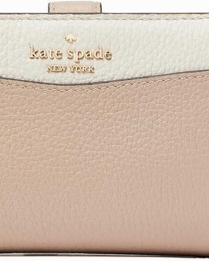 kate spade new york Leila Pebbled Leather Medium Compact Bifold Wallet
