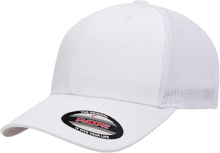 Flexfit 6511 Fitted Mid-Profile Stretchable Mesh Panels Trucker Cap | Bulk Pack Available