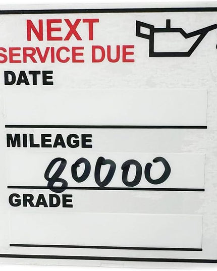 Oil Change Stickers，300pcs 2x2 inch Oil Change Stickers for windscreen - Easy to use and Remove