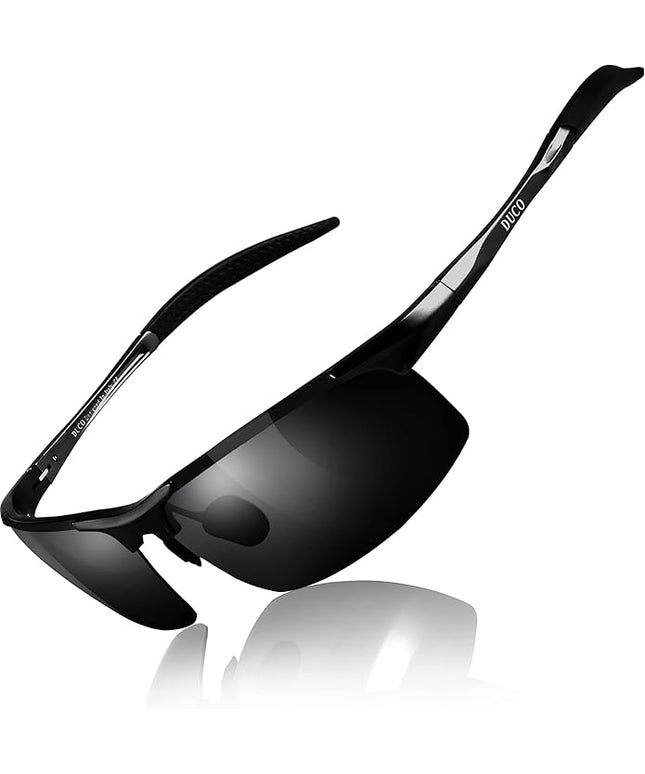 DUCO Mens Sports Polarized Sunglasses UV Protection Sunglasses for Men 8177s