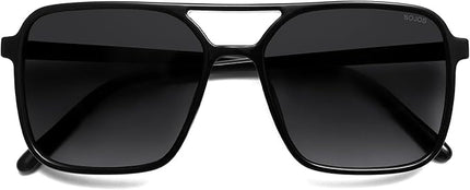SOJOS Trendy Vintage Aviator Square Sunglasses For Womens Mens Retro 70s UV400 Women Sun Glasses SJ2327