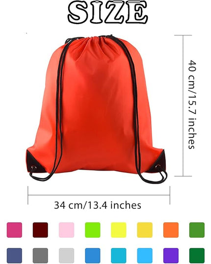 KUUQA 80Pcs Colorful Drawstring Backpack Bag Sack Drawstring Bags Bulk String Bags Storage Bags for Sport Gym Traveling