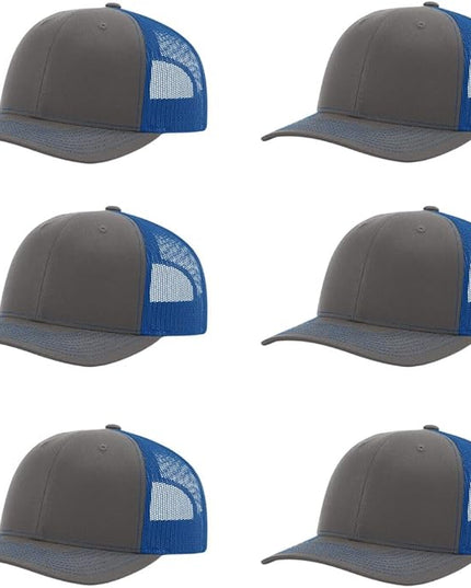 Richardson 112 Classic Six-Panel Adjustable Snapback Trucker Cap | Bulk Packs Available