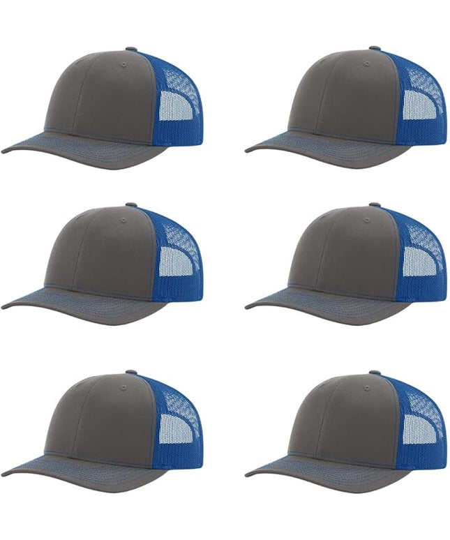 Richardson 112 Classic Six-Panel Adjustable Snapback Trucker Cap | Bulk Packs Available