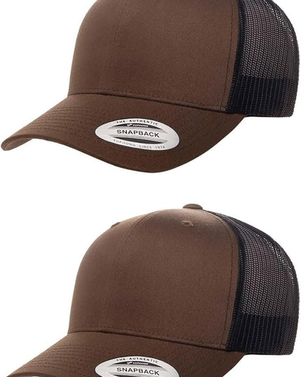 Yupoong Classic Premium Mesh 6 Panel Retro Trucker Cap | Mid Profile Snapback | OSFA | Bulk Pack Available