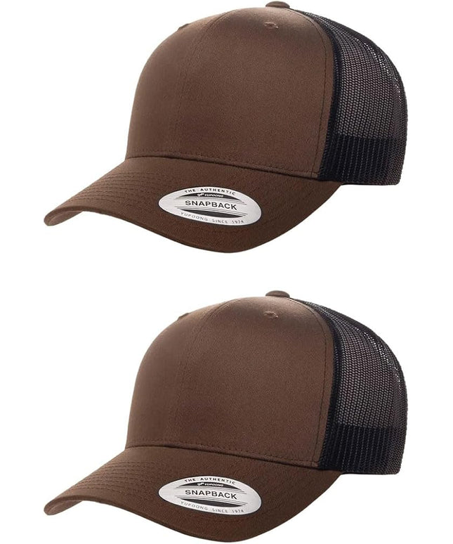 Yupoong Classic Premium Mesh 6 Panel Retro Trucker Cap | Mid Profile Snapback | OSFA | Bulk Pack Available