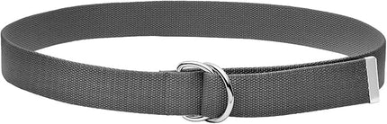 Falari Canvas Web Belt Metal Double D Ring Buckle for Men Women Casual Cloth Military Style Belt 1 1/2" Wide