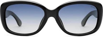 SOJOS Vintage Square Sunglasses for Women Polarized UV Protection Havana Frame SJ2111