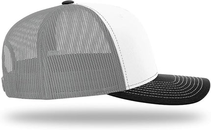 Richardson 112 Trucker Hat - Premium Adjustable Snapback Hat - Structured Six Panel Richardson Blank Caps