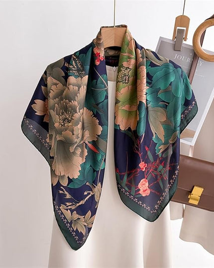 Headscarf Large Square Scarf 35" Fashion Scarves Silk Feeling Hair Wrapping Scarfs Hairscarf BA16