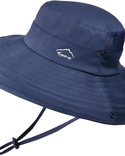 Cooling Sun Hat for Men Women,Wide Brim Bucket Hat Foldable Boonie Hat for Fishing Hiking Garden Safari Beach