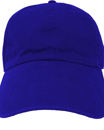 Glory Max 100% Cotton Baseball Cap Classic Plain Low Profile Golf Dad Hat Buckle Adjustable
