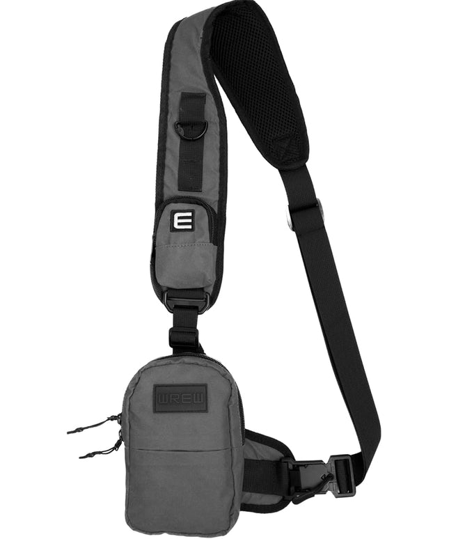 Mini Sling Bag for Men-Crossbody Bag with Shoulder Straps for Women-Multipurpose Keyholder Travel Backpack for Hiking (Grey)