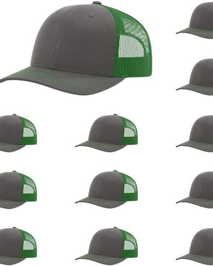 Richardson 112 Classic Six-Panel Adjustable Snapback Trucker Cap | Bulk Packs Available