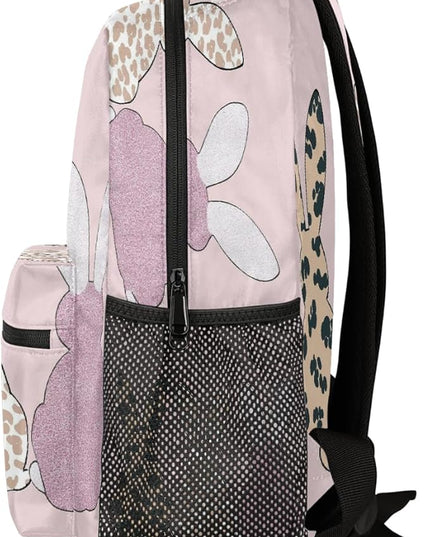 Large Backpack with 15.6 Inch Laptop Compartment, Rabbit Bunnies Print Adult Backpack for Work, Travel & School College Boys Girls