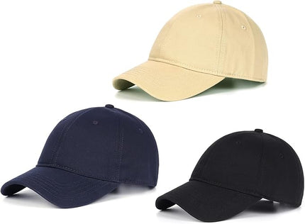 Zylioo XL XXL Oversize Baseball Cap, 100% Cotton Adjustable Dad Hat for Big Heads 23.5"-25.5", Soft Crown Large Size Cap