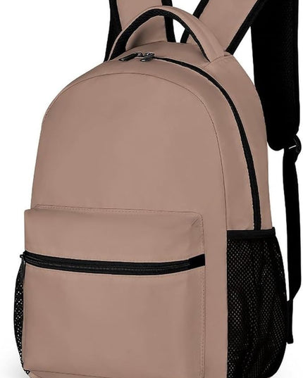 Fashion Mocha Mousse Backpack Lightweight Large Capacity Laptop Daybag for Travel Work