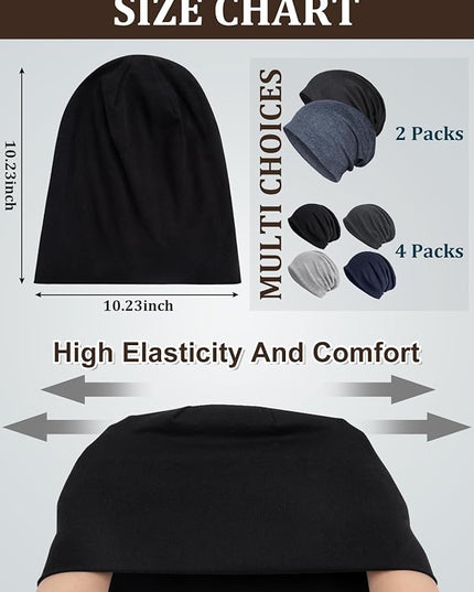 Senker Fashion Slouchy Beanie Hats for Women Men, Chemo Headwear Cotton Beanies Soft Lightweight Chemo Skull Cap Elastic