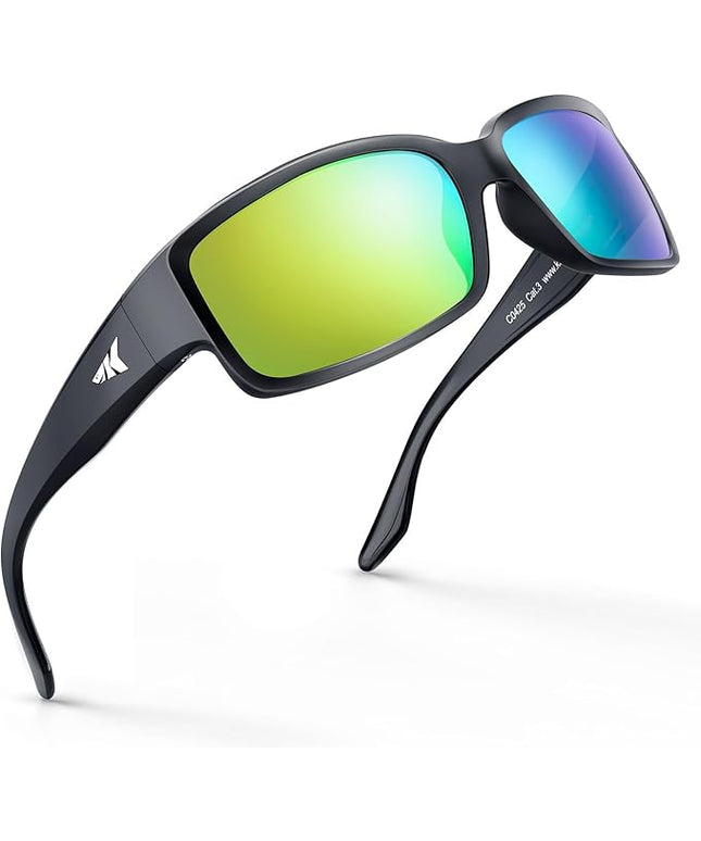 KastKing Skidaway Polarized Sport Sunglasses for Men and Women,Ideal for Driving Fishing Cycling and Running,UV Protection
