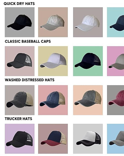VOASTEK Running Hats for Men Baseball Cap Outdoor Essentials Runner Hat Jogging Cap Tennis Golf Workout Hats