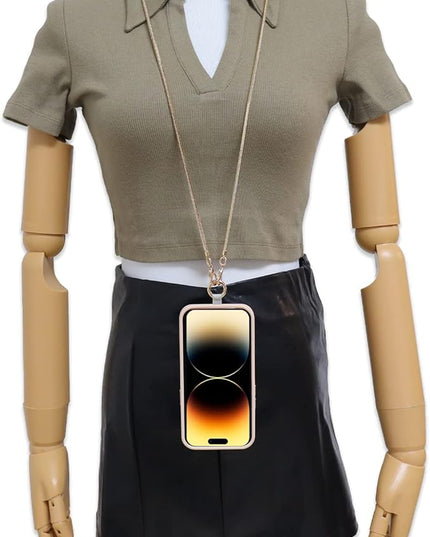 Snake Chain Phone Strap Universal phone lanyard phone strap connector (Snake-Chain（Light gold） F5)