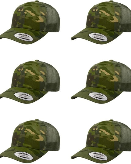 Yupoong Classic Premium Mesh 6 Panel Retro Trucker Cap | Mid Profile Snapback | OSFA | Bulk Pack Available
