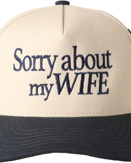 MIRMARU Two-Tone Vintage Canvas Trucker Hats for Men & Women, Adjustable Size Baseball Caps with Trendy Embroidered Design