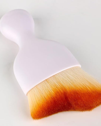Car Detailing Brush, Soft Bristle Cleaning Brush, Scratch-Free Auto Duster Tool for Dashboard, Air Vents, Leather & Interior Cleaning (White&Brown)