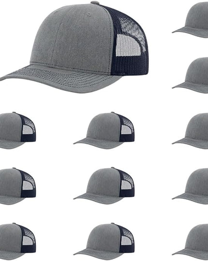 Richardson 112 Classic Six-Panel Adjustable Snapback Trucker Cap | Bulk Packs Available