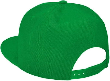 Classic Snapback Hat Cap Hip Hop Style Flat Bill Blank Solid Color Adjustable Size