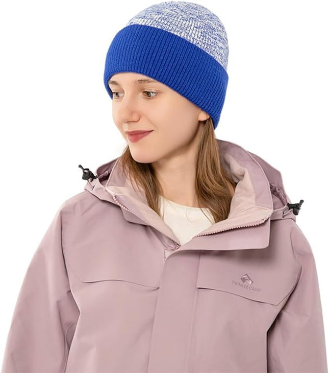 Stylish Wool Knit Short Cuff Fisherman Beanie for Men and Women Patchwork Color Unisex Cap Warm Winter Christmas Hat