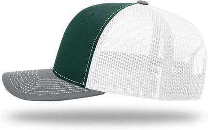 Richardson 112 Trucker Hat - Premium Adjustable Snapback Hat - Structured Six Panel Richardson Blank Caps