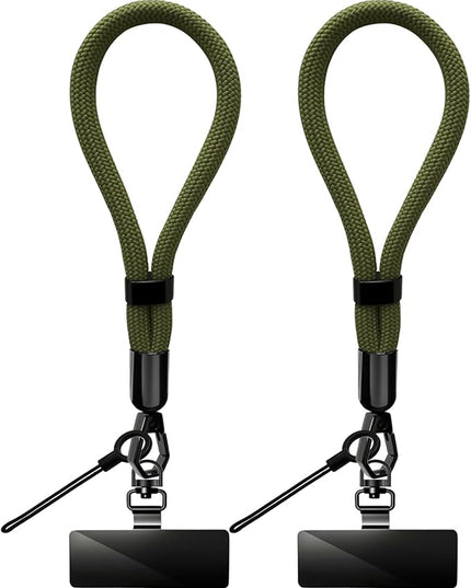 Phone Lanyard, 2 Pack Adjustable Cell Phone Lanyard Hand Phone Wrist Strap with Tether Tabs for Smartphones