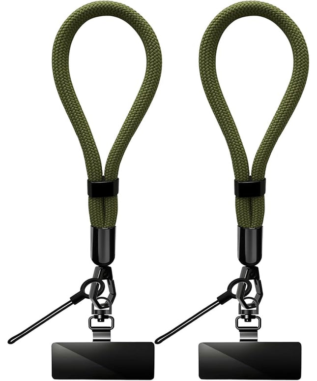 Phone Lanyard, 2 Pack Adjustable Cell Phone Lanyard Hand Phone Wrist Strap with Tether Tabs for Smartphones