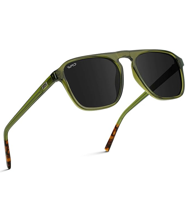 WearMe Pro Polarized Modern Aviator One-Bridge Square Mens Sunglasses