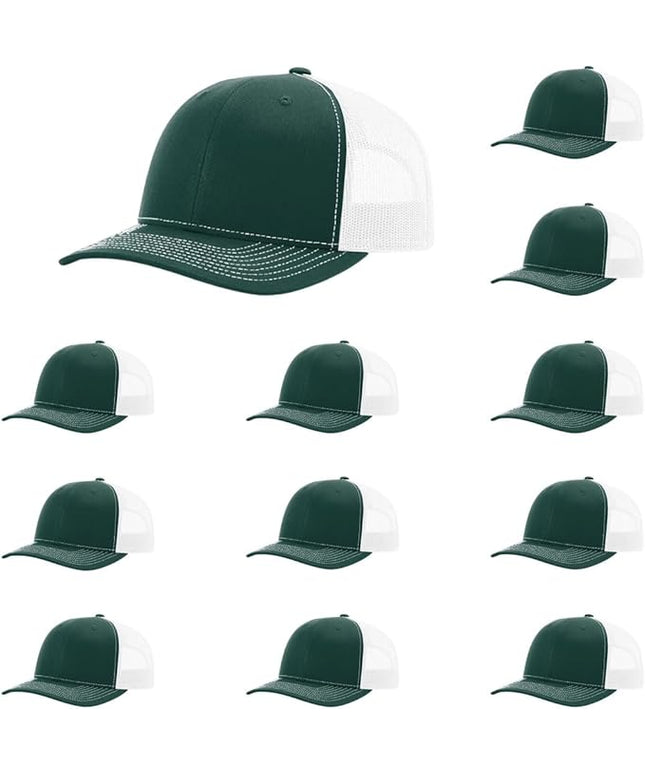Richardson 112 Classic Six-Panel Adjustable Snapback Trucker Cap | Bulk Packs Available