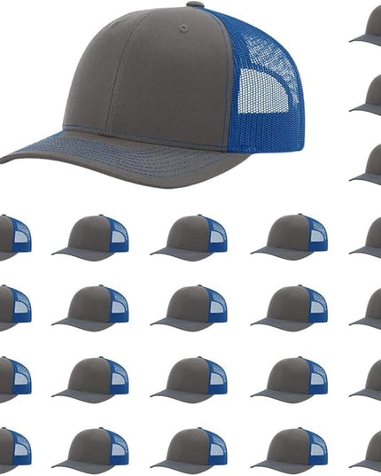 Richardson 112 Classic Six-Panel Adjustable Snapback Trucker Cap | Bulk Packs Available