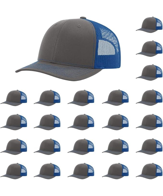 Richardson 112 Classic Six-Panel Adjustable Snapback Trucker Cap | Bulk Packs Available