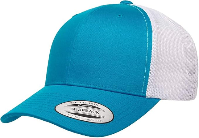 Yupoong Classic Premium Mesh 6 Panel Retro Trucker Cap | Mid Profile Snapback | OSFA | Bulk Pack Available