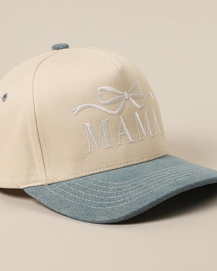 MIRMARU Two-Tone Vintage Canvas Trucker Hats for Men & Women, Adjustable Size Baseball Caps with Trendy Embroidered Design