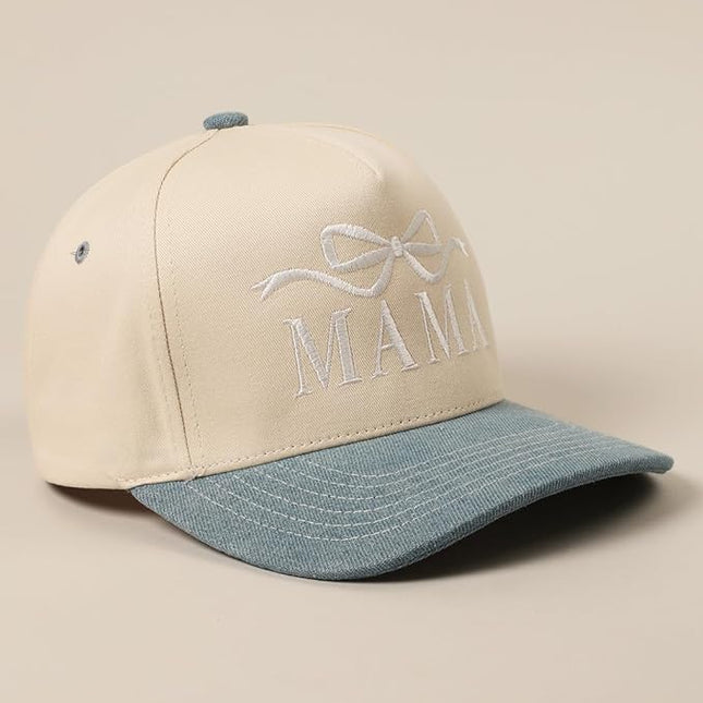 MIRMARU Two-Tone Vintage Canvas Trucker Hats for Men & Women, Adjustable Size Baseball Caps with Trendy Embroidered Design