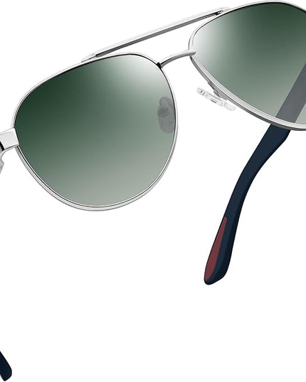 Joopin Polarized Metal Aviation Sunglasses Men, Classic Military Sun Glasses Women, Rectangle Shades UV400 Protection Costume