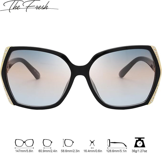 The Fresh Classic Crystal Elegant Women Beauty Design Sunglasses Gift Box