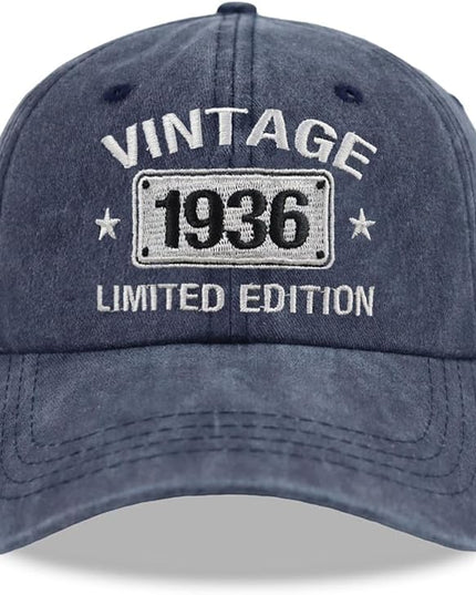 Vintage 1944 1943 1942 1941 1940 1939 1938 1937 1936 1935 Limited Edition Adjustable Embroidered Baseball Cap