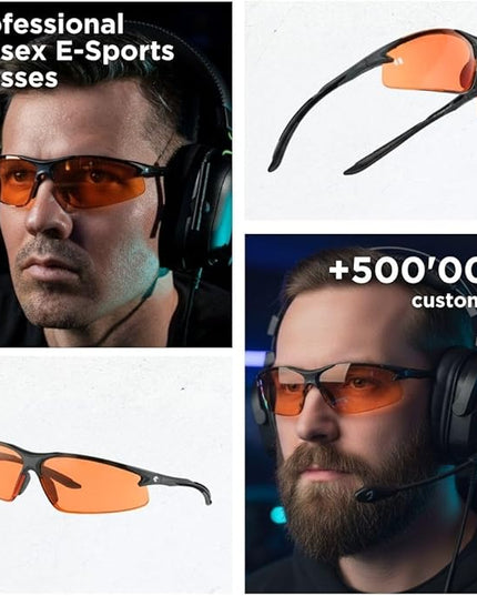Horus X • Blue Light Glasses Men Women | Blue Light Blocking Glasses for Screen Anti-Fatigue Eye Migraine | Gaming Glasses V3