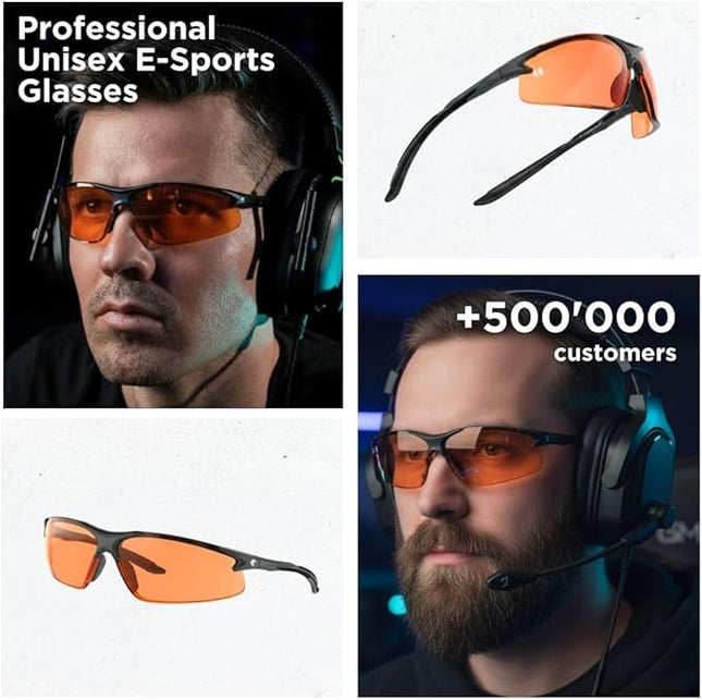Horus X • Blue Light Glasses Men Women | Blue Light Blocking Glasses for Screen Anti-Fatigue Eye Migraine | Gaming Glasses V3