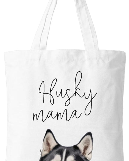 Dog Mama Canvas Tote Bag for Women, Dogs Lover Gift for Dog Mom, Birthday Christmas Cute Rottweiler Gifts For Women.