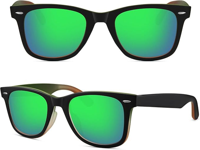 MEETSUN Polarized Sunglasses for Women Men Classic Retro Square Frame Driving Sun Glasses UV Protection