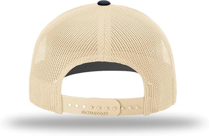 Richardson 112 Trucker Hat - Premium Adjustable Snapback Hat - Structured Six Panel Richardson Blank Caps